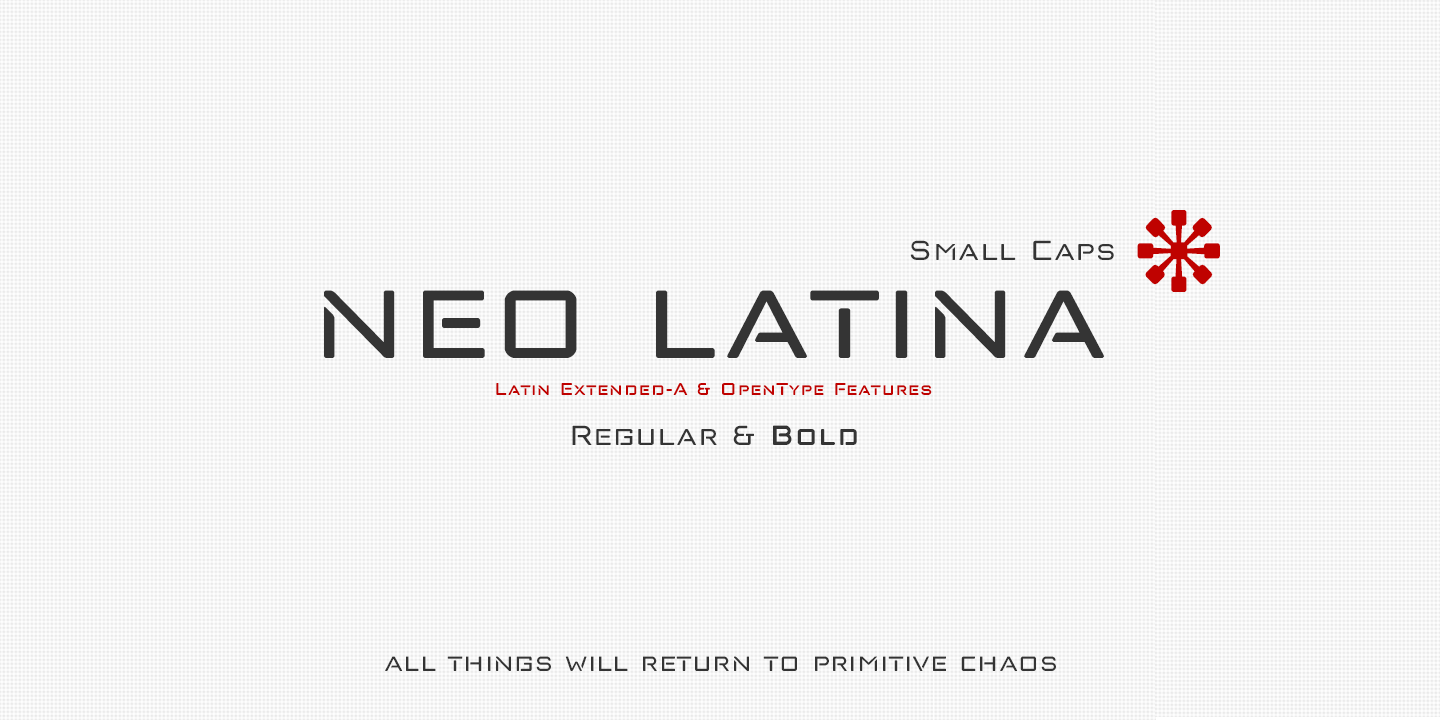 Example font Neo Latina #7